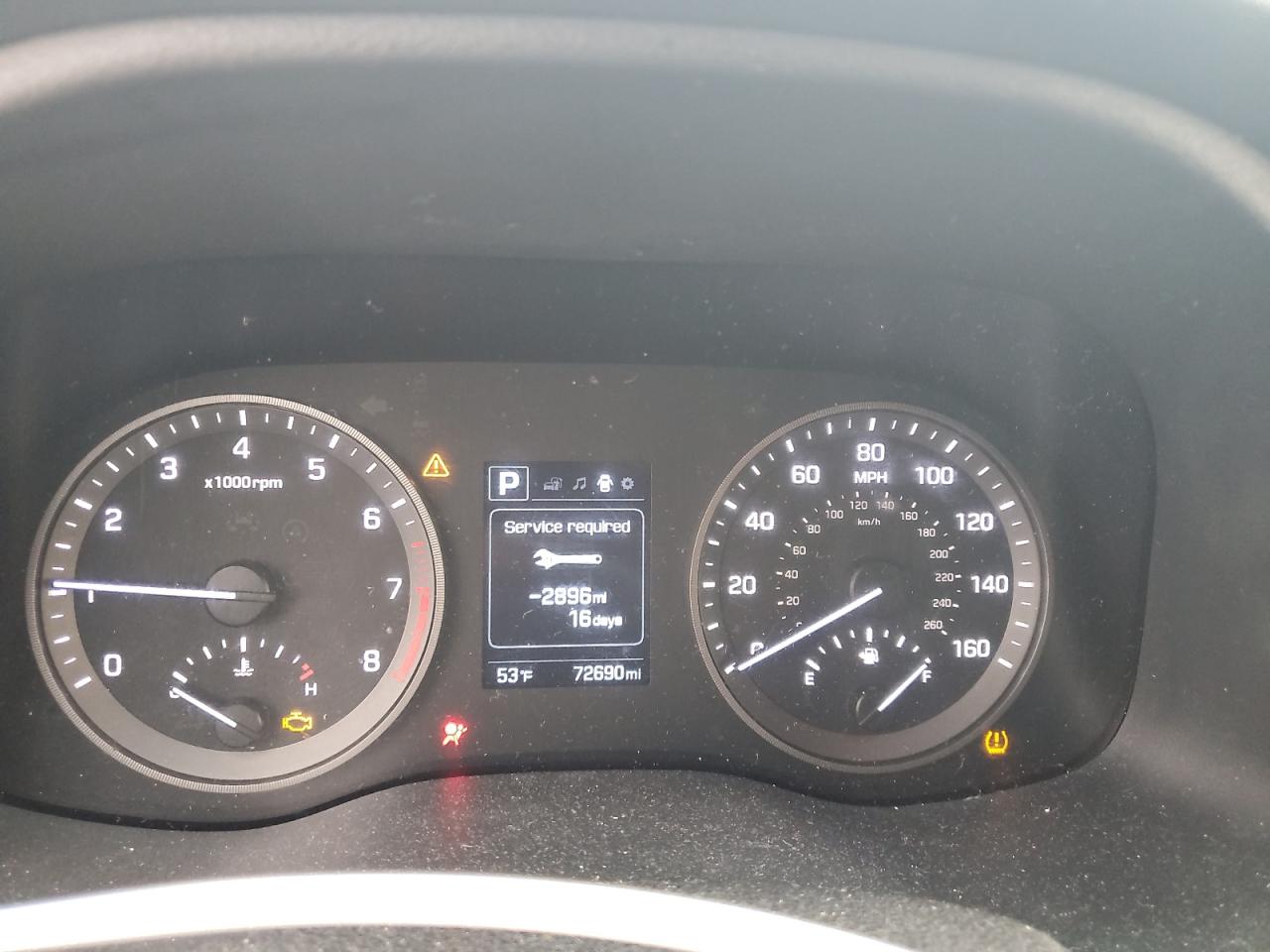 2017 Hyundai Tucson VIN KM8J33A21HU492194 Copart auction photo, front end damage thumbnail 9
