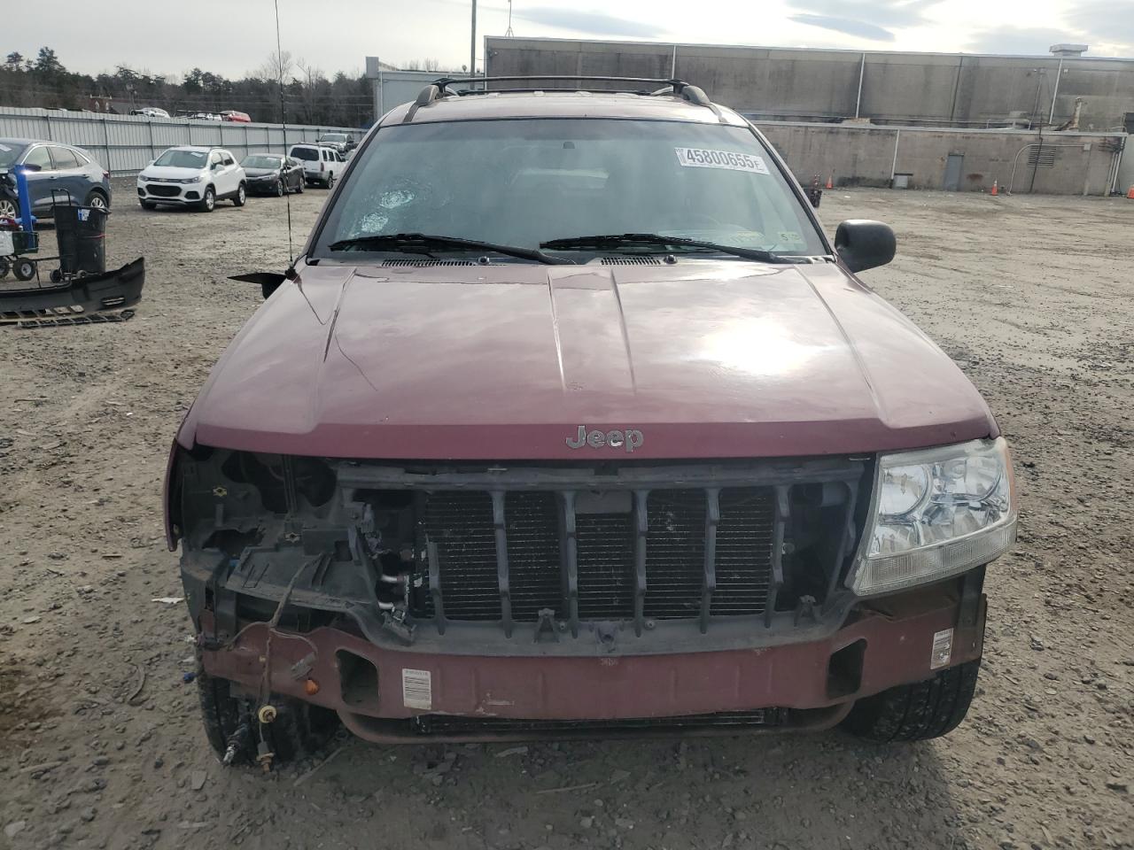 2001 Jeep Grand Cherokee VIN 1J4GW48S71C618467 Copart auction photo, front end / side damage thumbnail 5