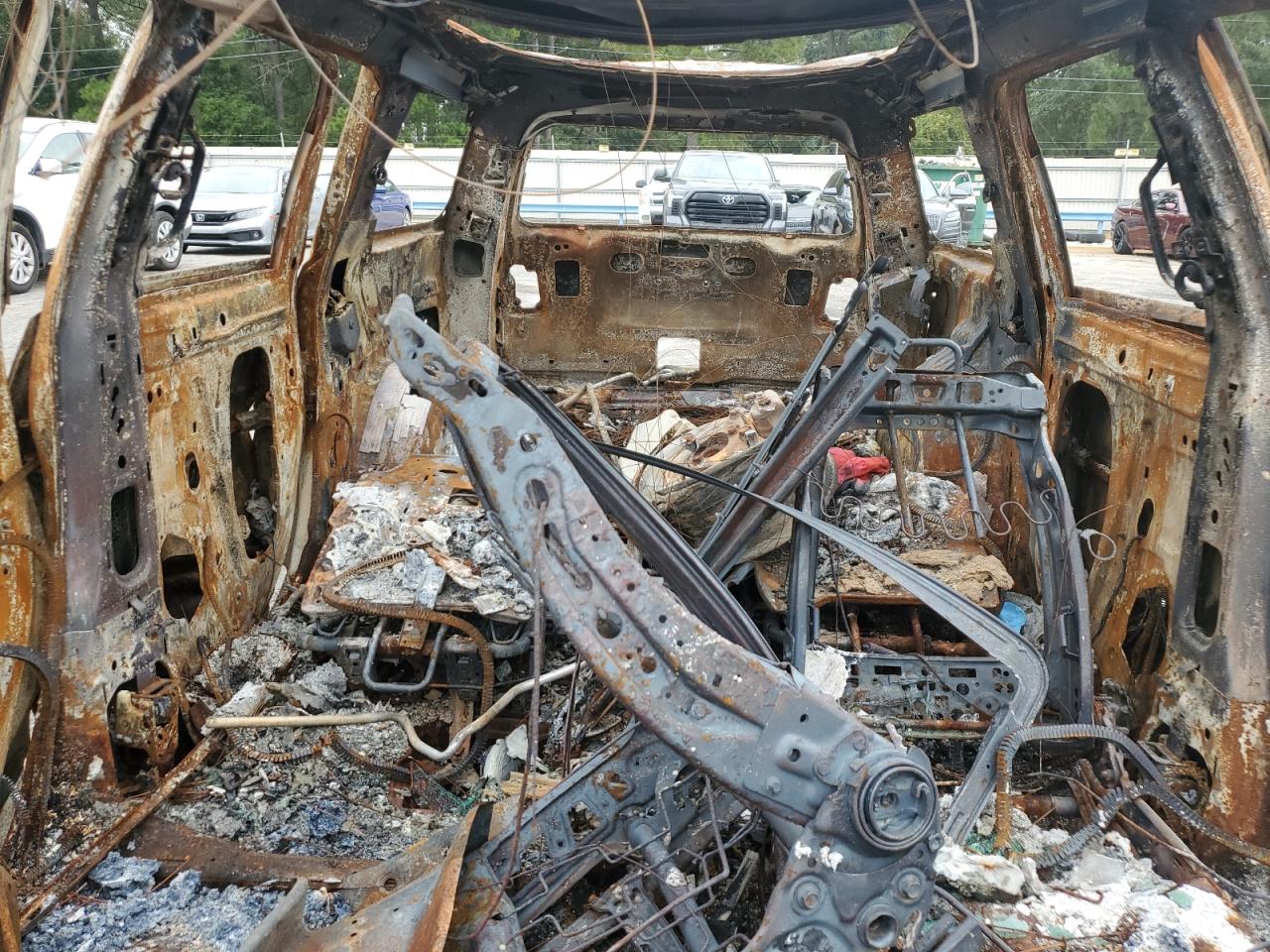 2009 GMC Acadia VIN 1GKER23D89J157633 Copart auction photo, burn damage thumbnail 10