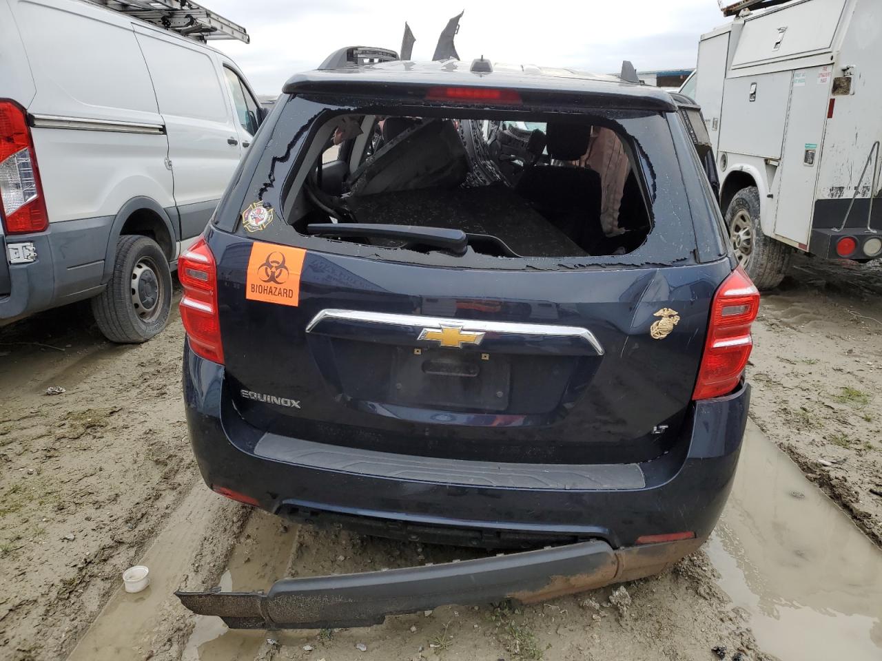 2017 Chevrolet Equinox VIN 2GNALCEK7H1590163 Copart auction photo, rollover damage thumbnail 6