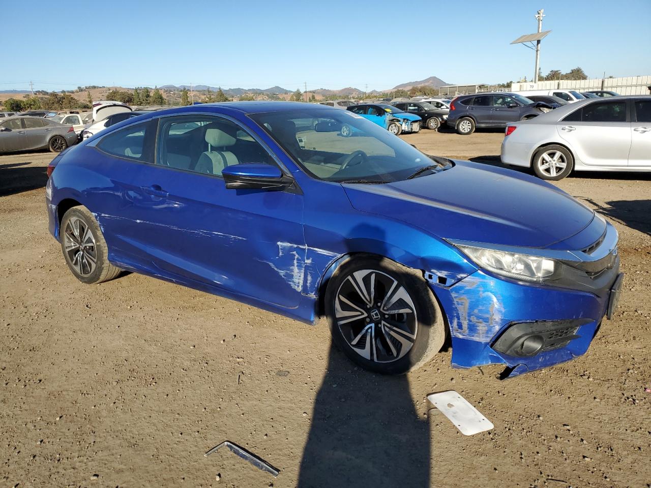 2017 Honda Civic VIN 2HGFC3B39HH362640 Copart auction photo, all over damage thumbnail 4