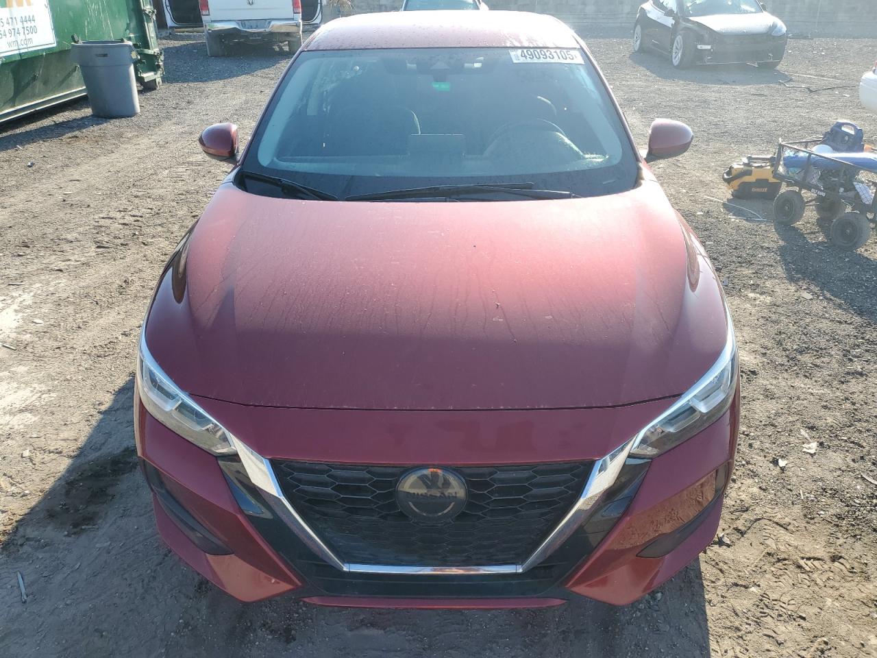 2022 Nissan Sentra VIN 3N1AB8CV9NY261437 Copart auction photo, rear end / side damage thumbnail 5