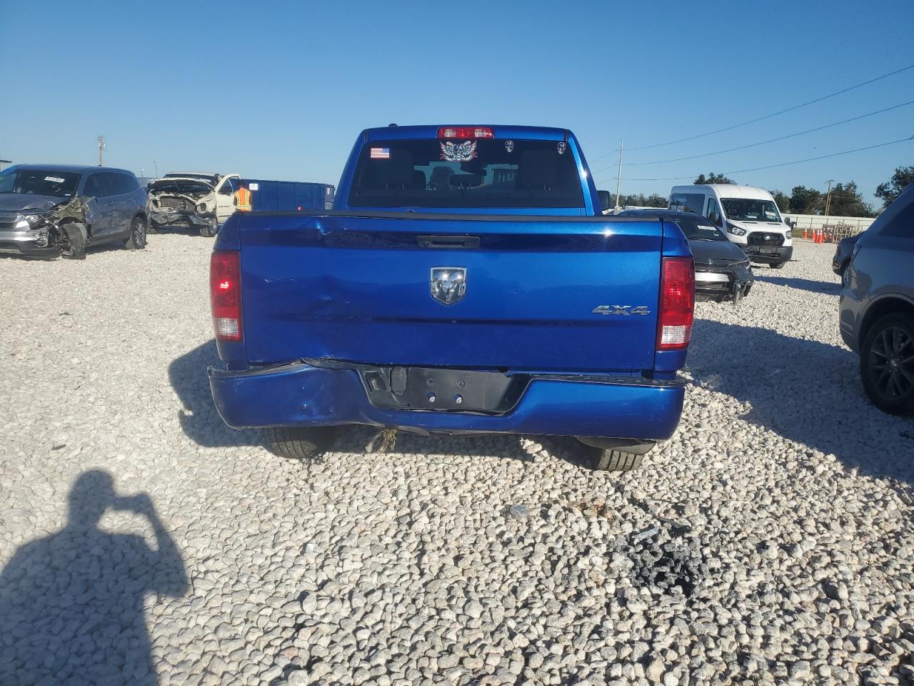 2019 RAM 1500 VIN 1C6RR7FG0KS519820 Copart auction photo, front end / rear end damage thumbnail 6
