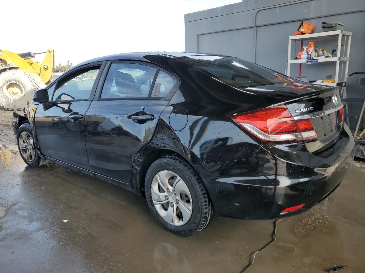 2013 Honda Civic VIN 2HGFB2F58DH502812 Copart auction photo, front end / side damage thumbnail 2