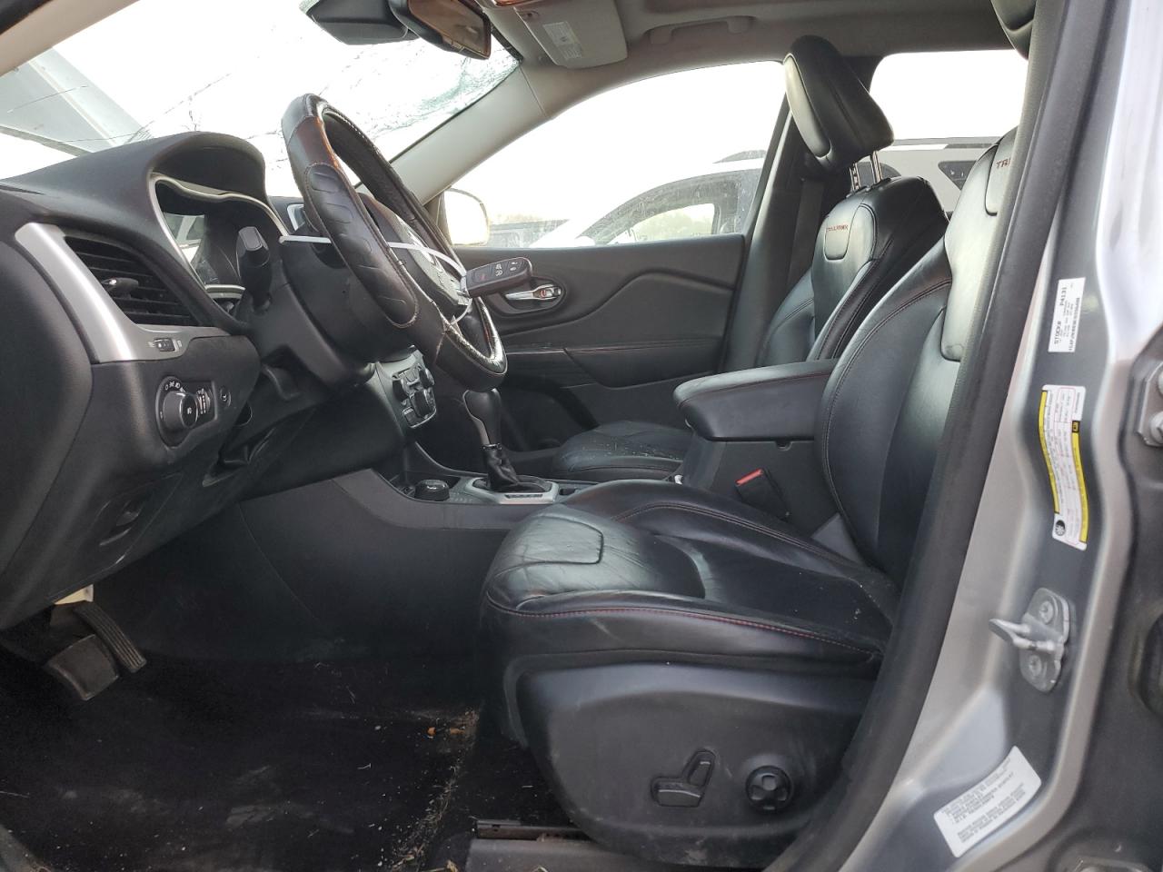 2014 Jeep Cherokee VIN 1C4PJMBS9EW255400 Copart auction photo, top/roof damage thumbnail 7