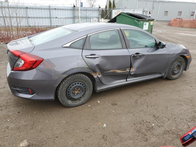 2019 Honda Civic VIN 2HGFC2F52KH006026 Copart auction photo, front end / side damage thumbnail 3