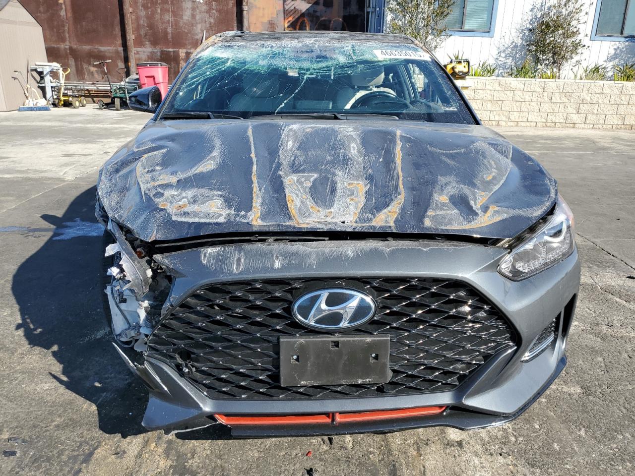 2020 Hyundai Veloster VIN KMHTH6AB9LU030227 Copart auction photo, rollover / all over damage thumbnail 5