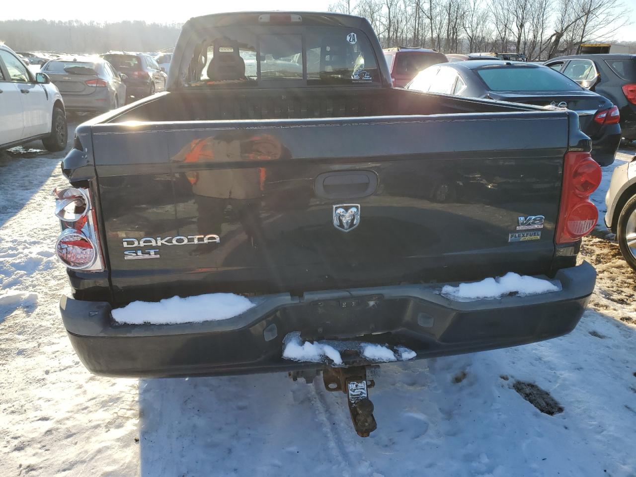 2007 Dodge Dakota VIN 1D7HE42P97S159853 Copart auction photo, rollover damage thumbnail 6