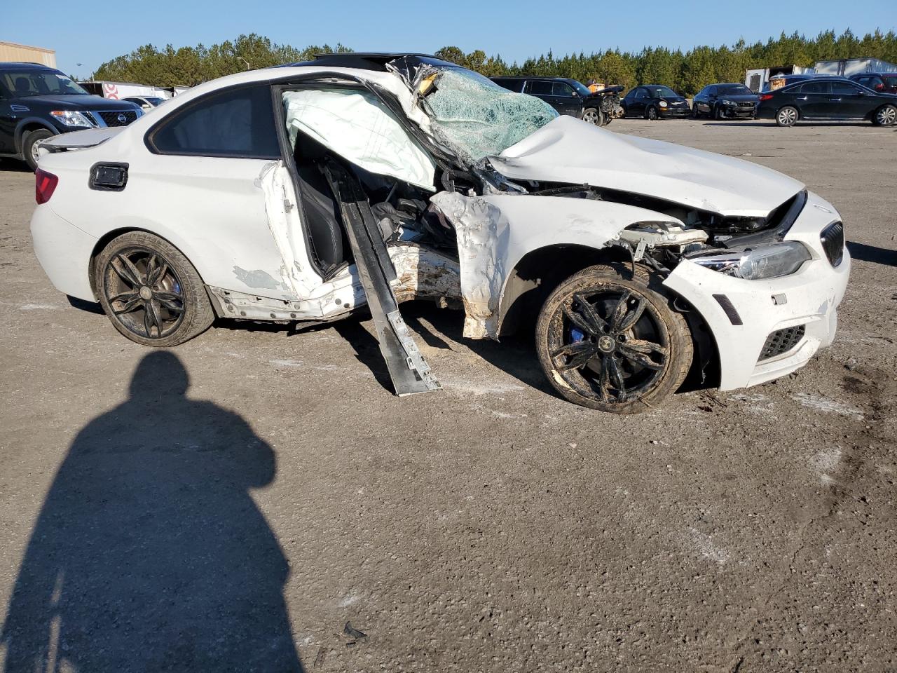 2014 BMW M2 VIN WBA1J7C52EVW84400 Copart auction photo, all over damage thumbnail 4