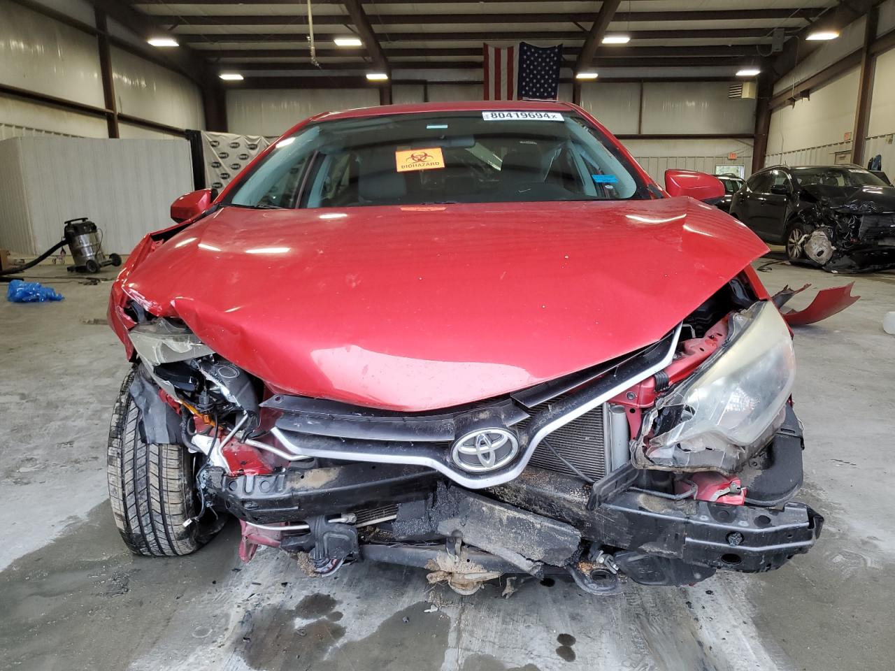 2016 Toyota Corolla VIN 2T1BURHE8GC603361 Copart auction photo, front end / side damage thumbnail 5