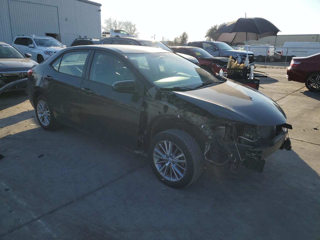 2014 Toyota Corolla VIN 2T1BURHE3EC001254 Copart auction photo, front end damage thumbnail 4