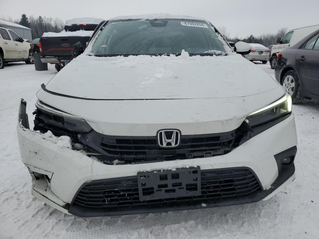 2022 Honda Civic VIN 2HGFE1F98NH005412 Copart auction photo, side / front end damage thumbnail 5