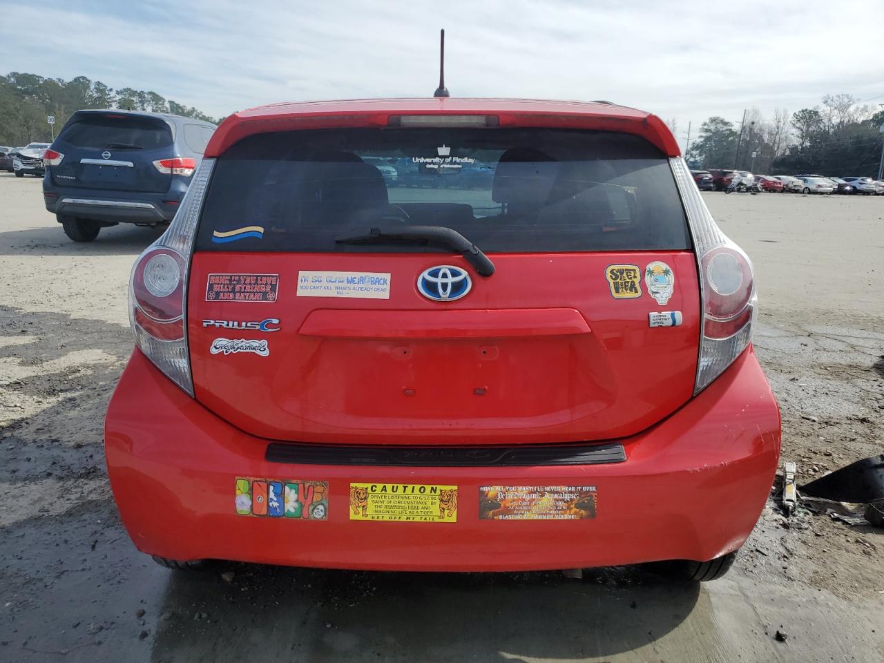 2012 Toyota Prius VIN JTDKDTB38C1524016 Copart auction photo, front end damage thumbnail 6