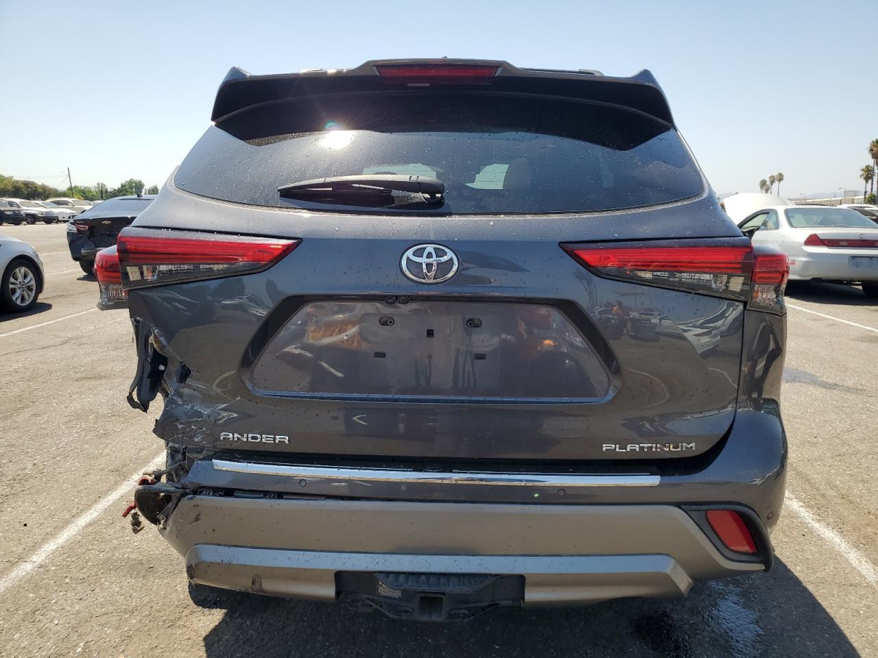 2021 Toyota Highlander VIN 5TDFZRAH1MS037800 Copart auction photo, all over damage thumbnail 6