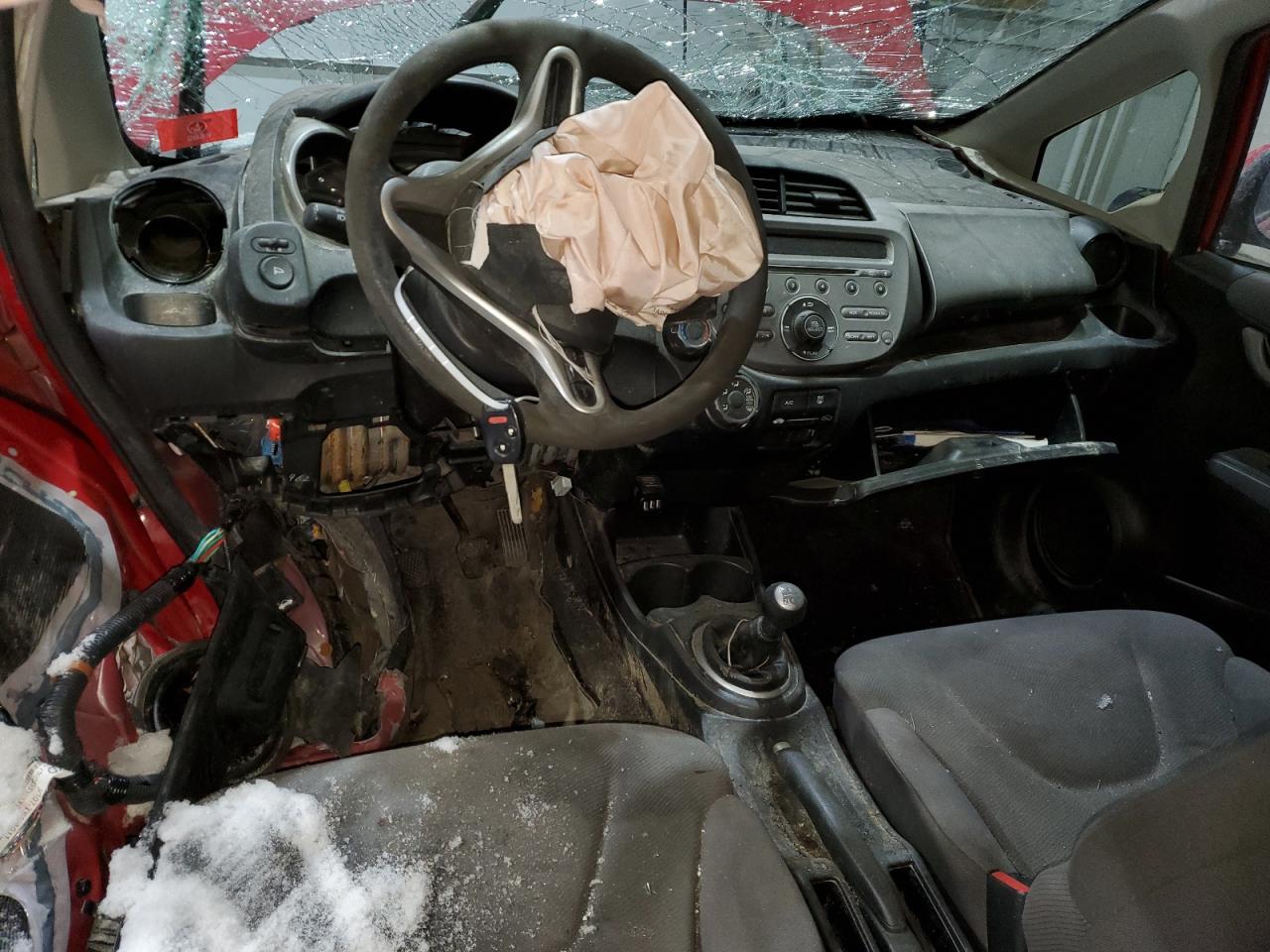 2013 Honda Fit VIN JHMGE8G36DC080146 Copart auction photo, front end / side damage thumbnail 8
