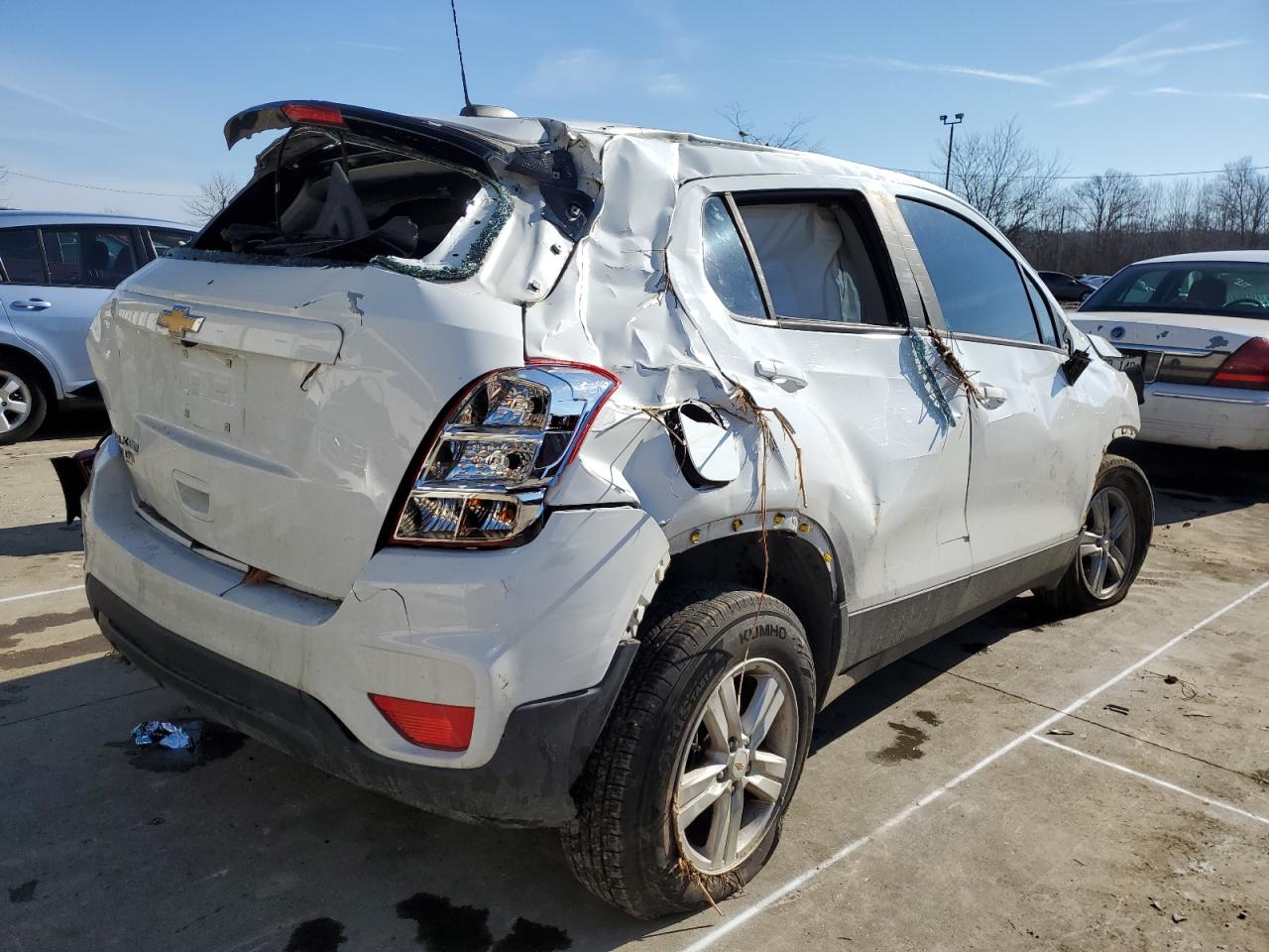 2017 Chevrolet Trax VIN KL7CJNSBXHB102196 Copart auction photo, rollover damage thumbnail 3