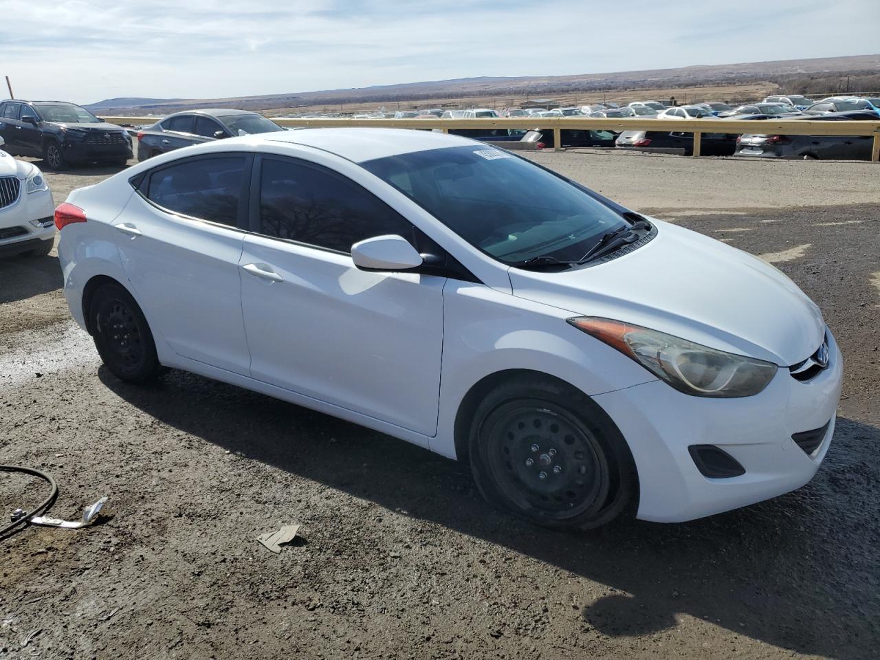 2013 Hyundai Elantra VIN 5NPDH4AE6DH211840 Copart auction photo, vandalism damage thumbnail 4