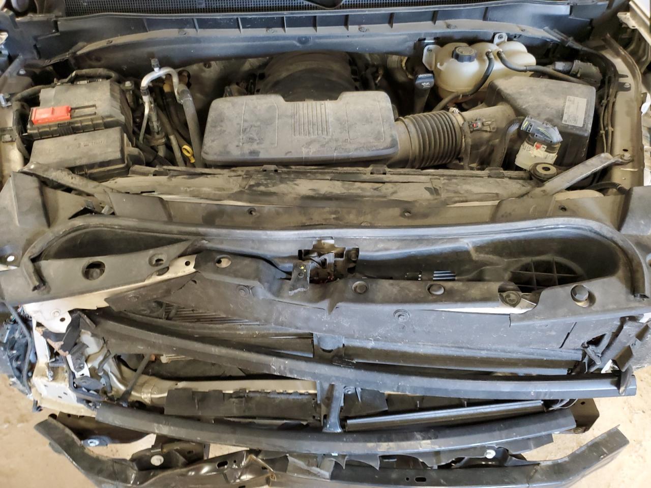 2021 Chevrolet Tahoe VIN 1GNSKPKD8MR116891 Copart auction photo, front end / side damage thumbnail 12