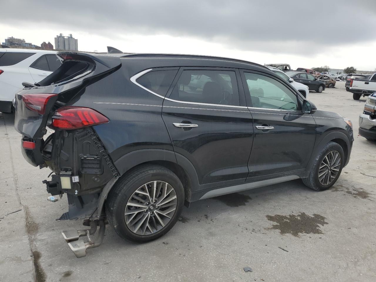 2021 Hyundai Tucson VIN KM8J33AL7MU390000 Copart auction photo, rear end damage thumbnail 3