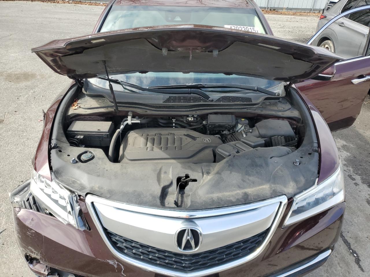 2016 Acura MDX VIN 5FRYD4H44GB007114 Copart auction photo, front end damage thumbnail 14