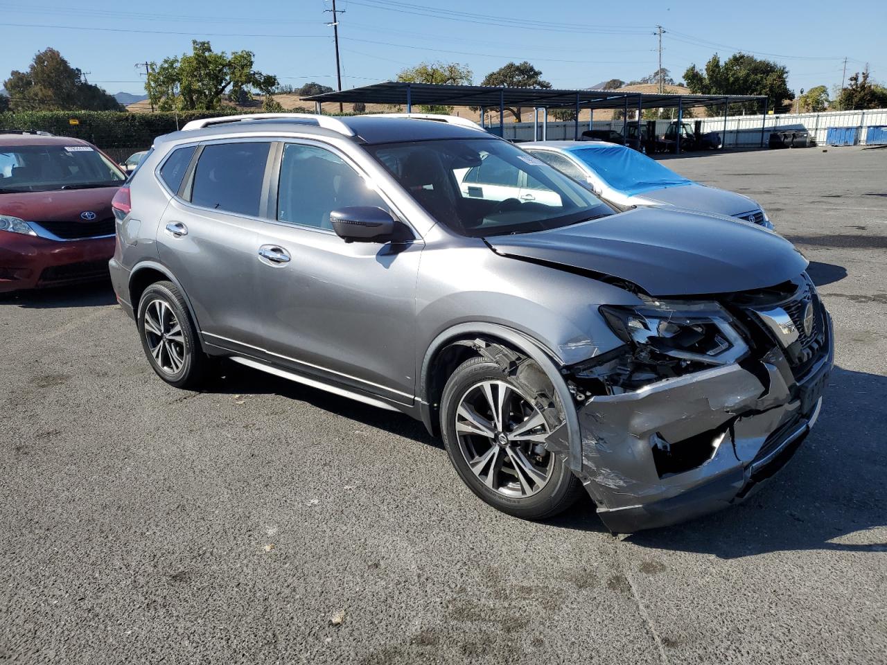 2019 Nissan Rogue VIN JN8AT2MV4KW393549 Copart auction photo, front end damage thumbnail 4