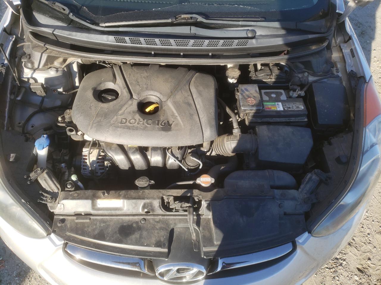 2012 Hyundai Elantra VIN 5NPDH4AE8CH083065 Copart auction photo, side / front end damage thumbnail 12