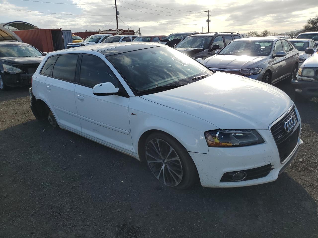 2013 Audi A3 VIN WAUMFAFM3DA027030 Copart auction photo, vandalism / rear end damage thumbnail 4