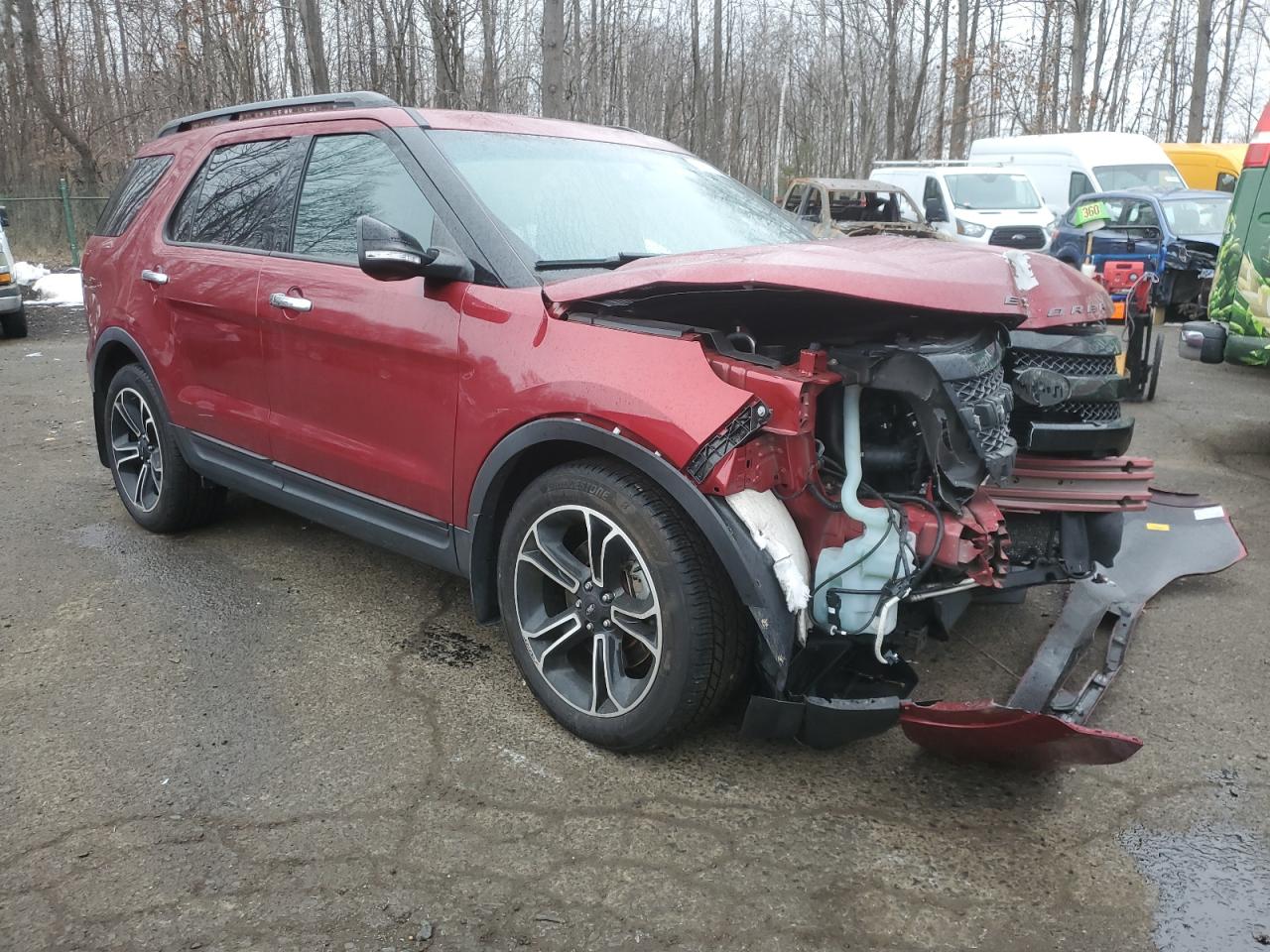 2014 Ford Explorer VIN 1FM5K8GT8EGC09124 Copart auction photo, front end / minor dent/scratches damage thumbnail 4