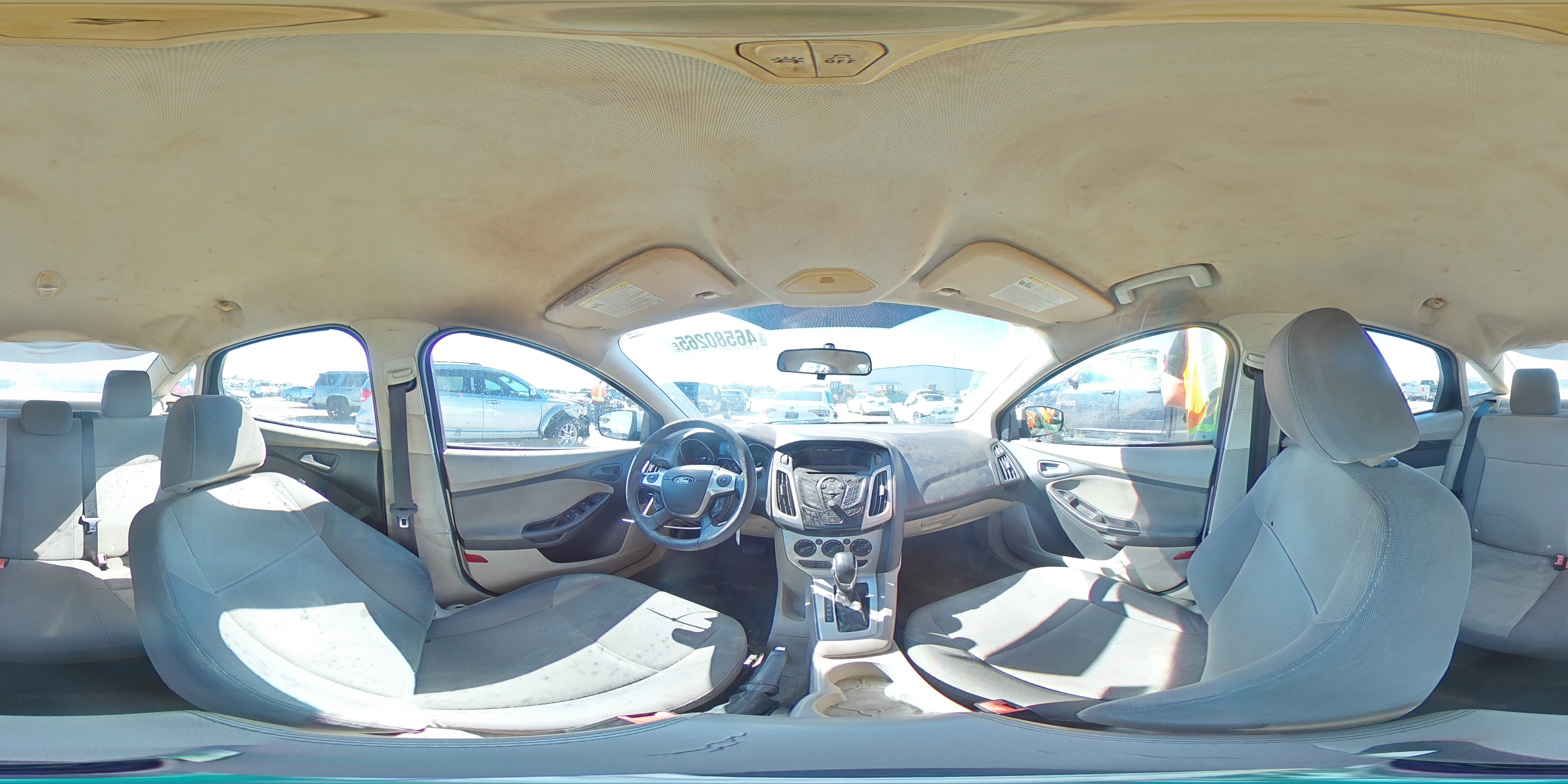 2012 Ford Focus VIN 1FAHP3F21CL420464 Copart auction photo, rear end damage thumbnail 14