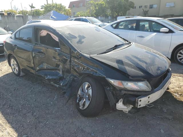 2013 Honda Civic VIN 2HGFB2F56DH585804 Copart auction photo, side / undercarriage damage thumbnail 4