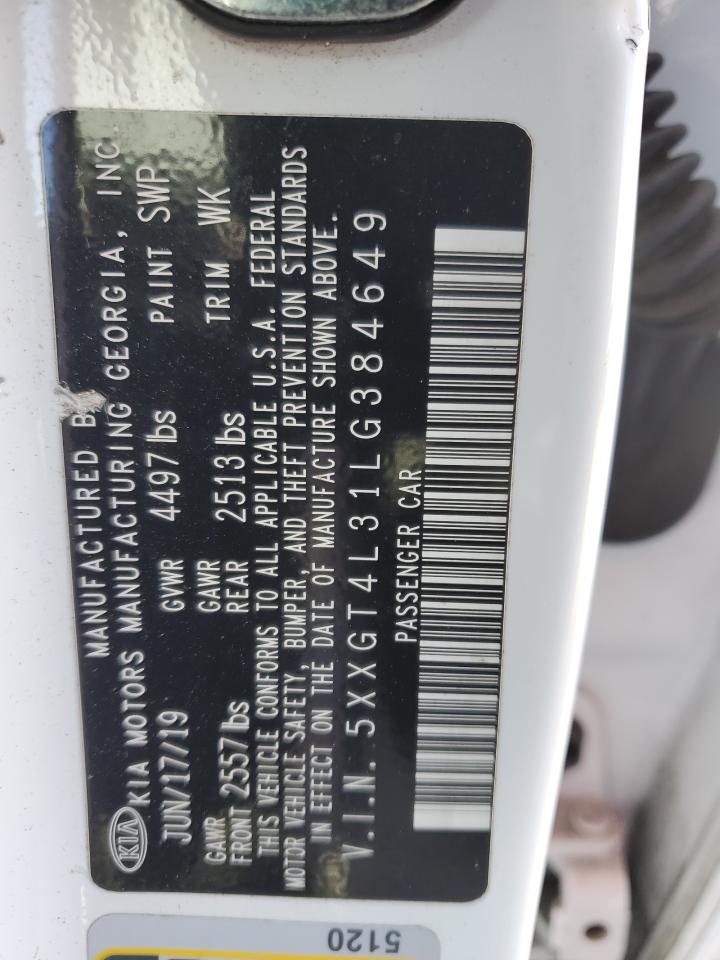 2020 KIA Optima VIN 5XXGT4L31LG384649 Copart auction photo, front end damage thumbnail 15