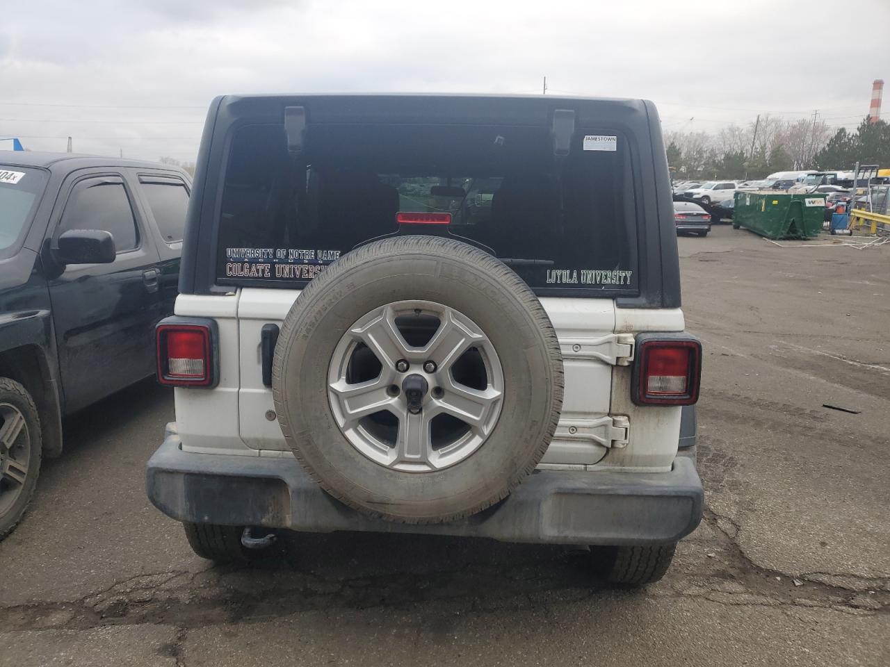 2019 Jeep Wrangler VIN 1C4HJXDG0KW506153 Copart auction photo, side damage thumbnail 6