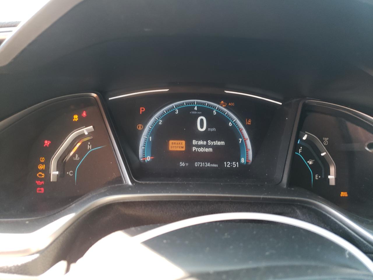 2020 Honda Civic VIN SHHFK7H67LU223792 Copart auction photo, front end damage thumbnail 9