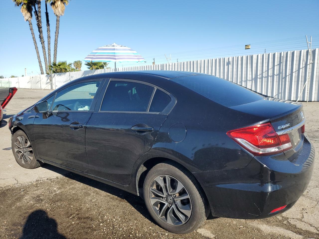 2015 Honda Civic VIN 2HGFB2F83FH525329 Copart auction photo, front end damage thumbnail 2