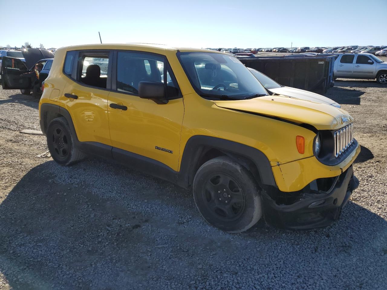 2017 Jeep Renegade VIN ZACCJAAB9HPF38248 Copart auction photo, front end / all over damage thumbnail 4