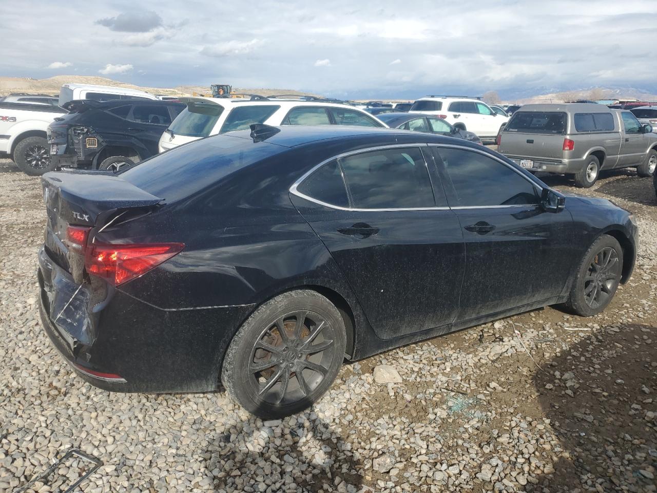 2016 Acura TLX VIN 19UUB2F35GA009677 Copart auction photo, rear end damage thumbnail 3