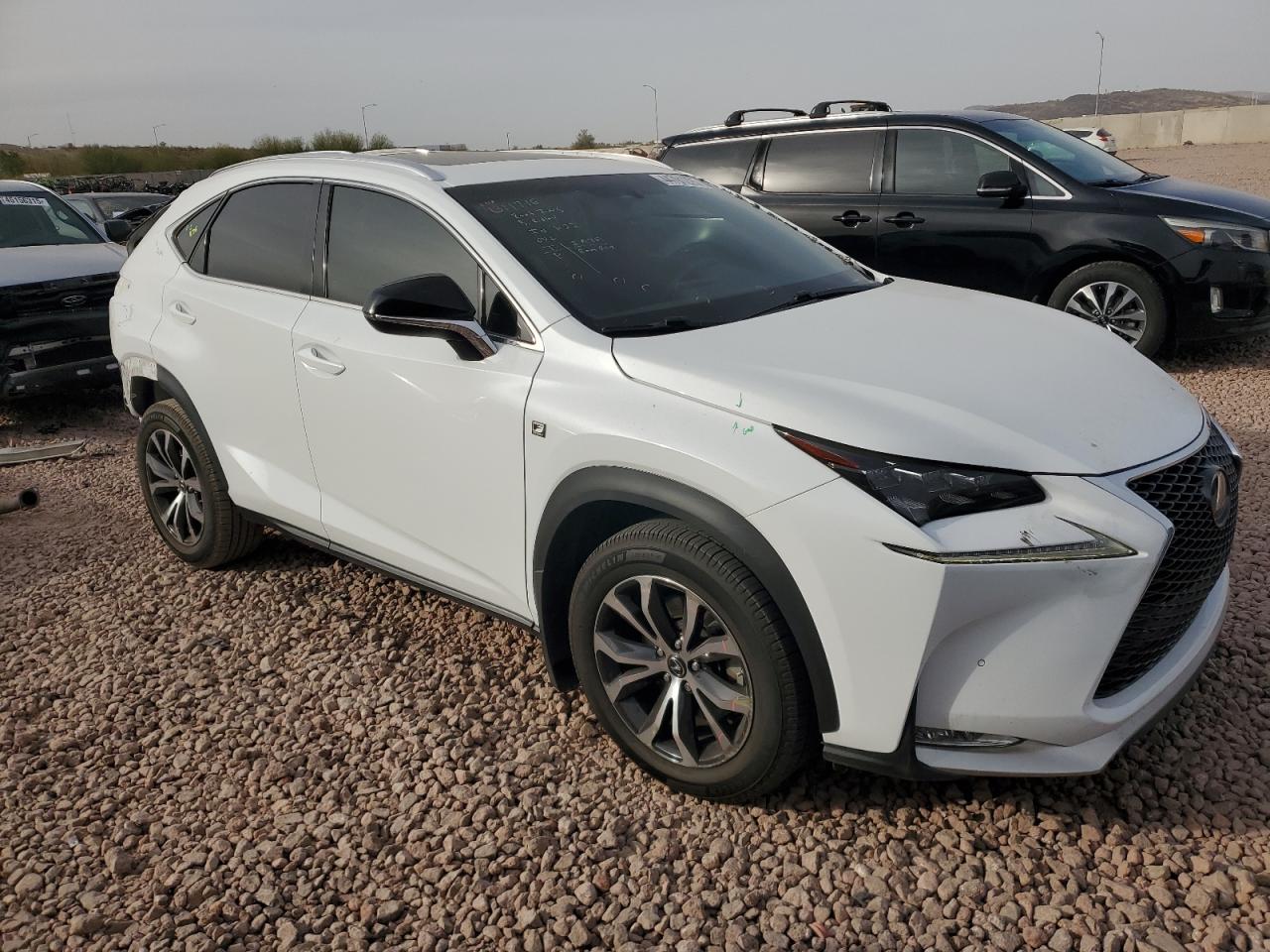 2016 Lexus NX VIN JTJBARBZ3G2083201 Copart auction photo, rear end damage thumbnail 4