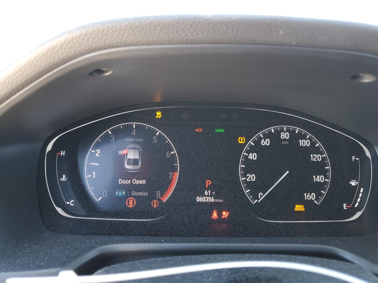 2019 Honda Accord VIN 1HGCV2F32KA014086 Copart auction photo, rear end / side damage thumbnail 9
