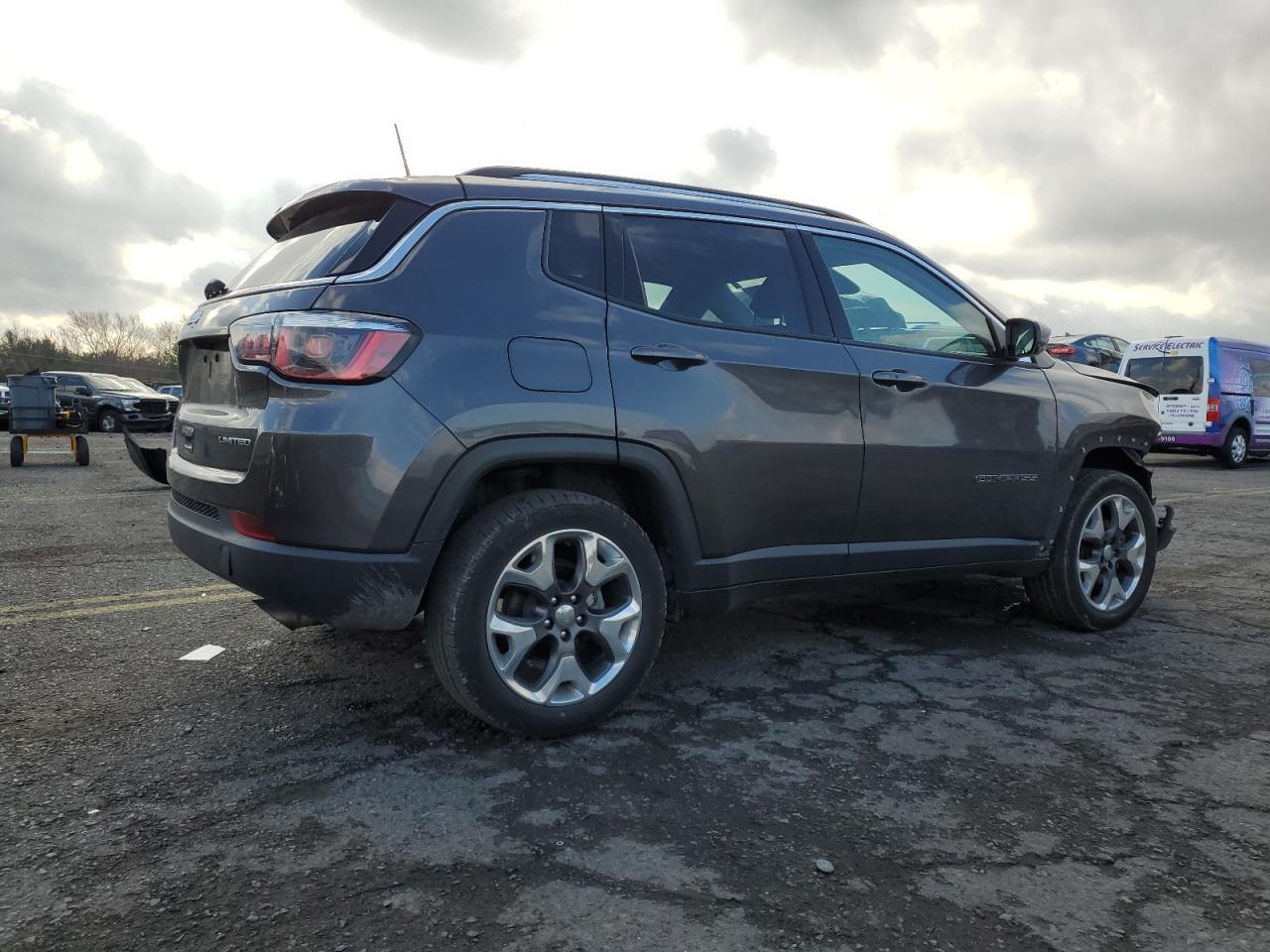 2020 Jeep Compass VIN 3C4NJDCB4LT127347 Copart auction photo, front end damage thumbnail 3