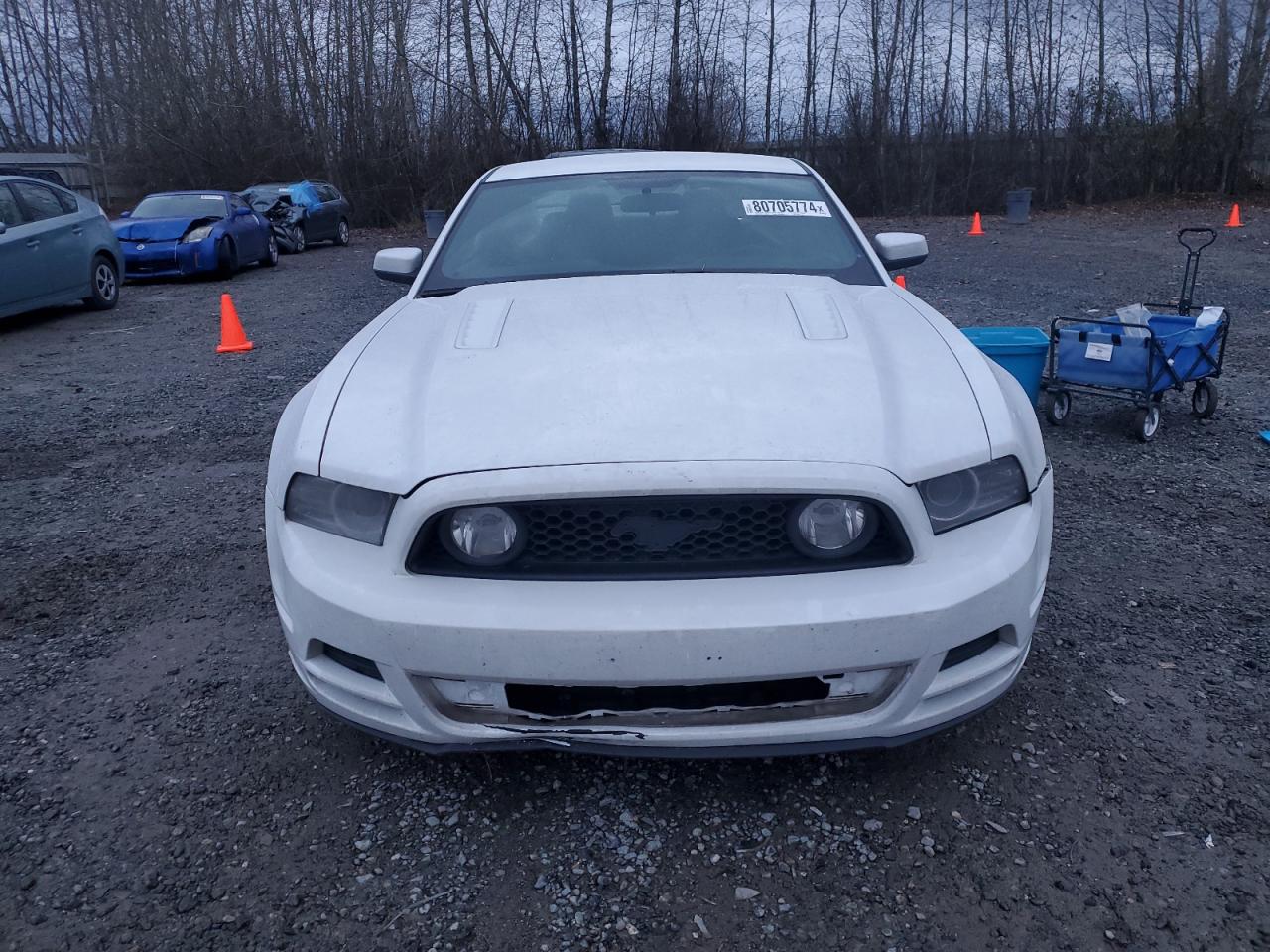 2014 Ford Mustang VIN 1ZVBP8CF6E5237568 Copart auction photo, rear end / side damage thumbnail 5