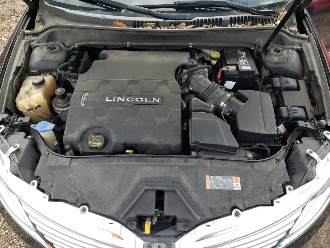 2014 Lincoln MKZ VIN 3LN6L2GK8ER802089 Copart auction photo, vandalism / front end damage thumbnail 11