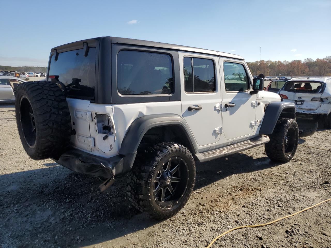 2020 Jeep Wrangler VIN 1C4HJXDN3LW220684 Copart auction photo, rear end damage thumbnail 3