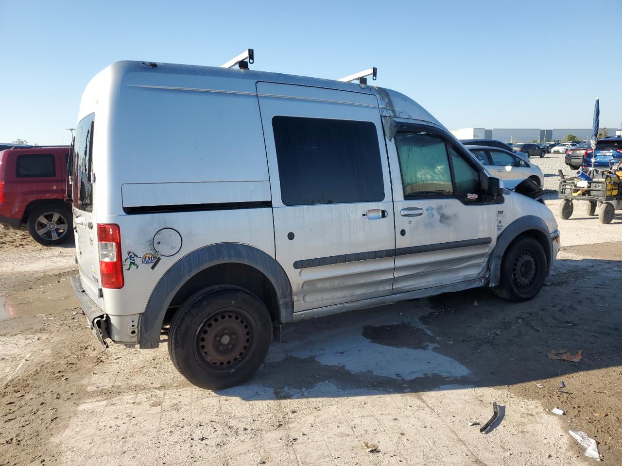 2013 Ford Transit VIN NM0KS9BN0DT150806 Copart auction photo, front end / side damage thumbnail 3