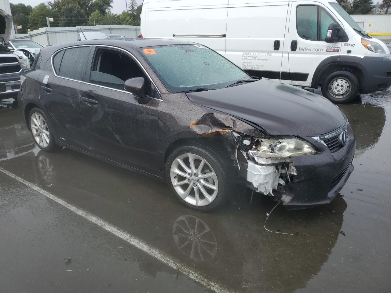 2012 Lexus CT VIN JTHKD5BH5C2058870 Copart auction photo, front end damage thumbnail 4