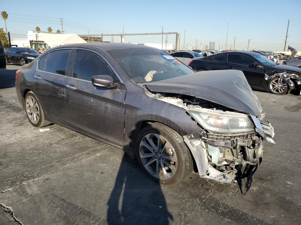 2014 Honda Accord VIN 1HGCR2F58EA078921 Copart auction photo, front end damage thumbnail 4