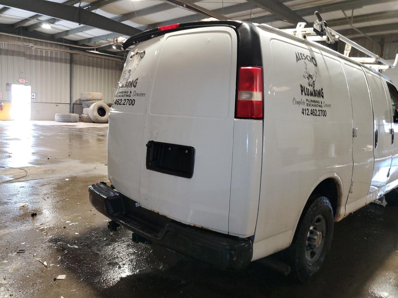 2012 Chevrolet Express VIN 1GCWGFBA3C1163853 Copart auction photo, side damage thumbnail 10