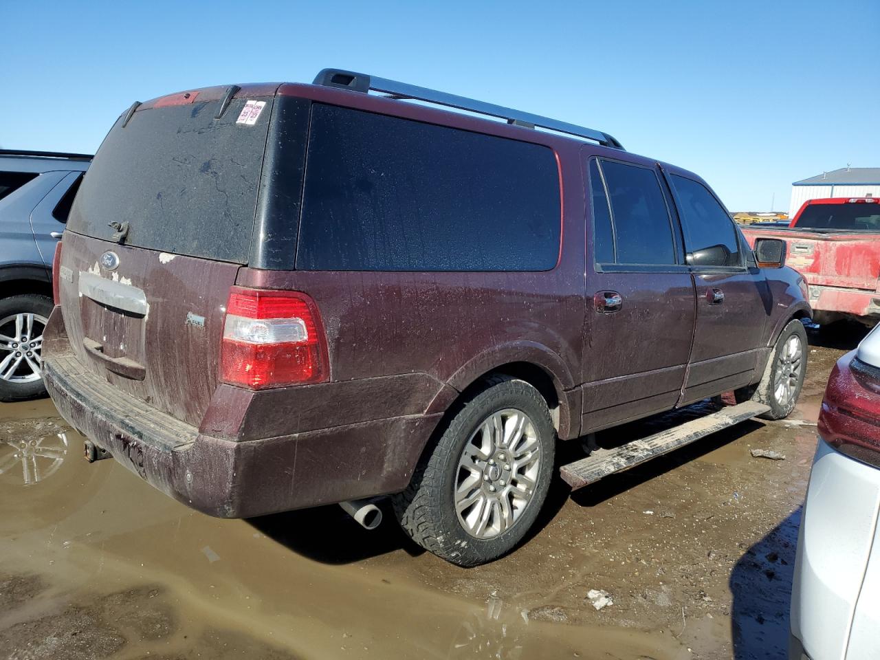 2011 Ford Expedition VIN 1FMJK2A57BEF01036 Copart auction photo, front end / side damage thumbnail 3
