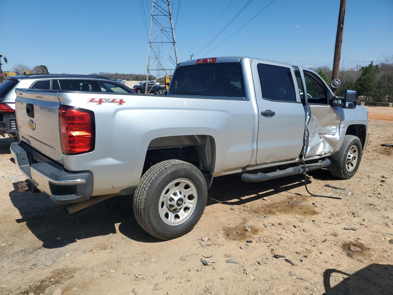 2016 Chevrolet Silverado VIN 1GC1KUEG7GF283645 Copart auction photo, side damage thumbnail 3