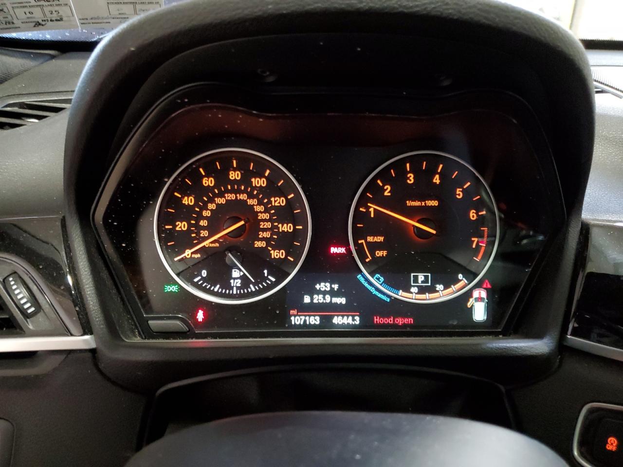 2017 BMW X1 VIN WBXHT3C34H5F75594 Copart auction photo, front end / side damage thumbnail 9
