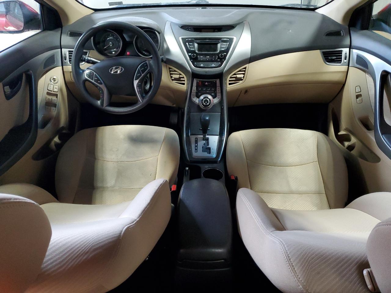 2013 Hyundai Elantra VIN KMHDH4AE0DU864391 Copart auction photo, vandalism damage thumbnail 8